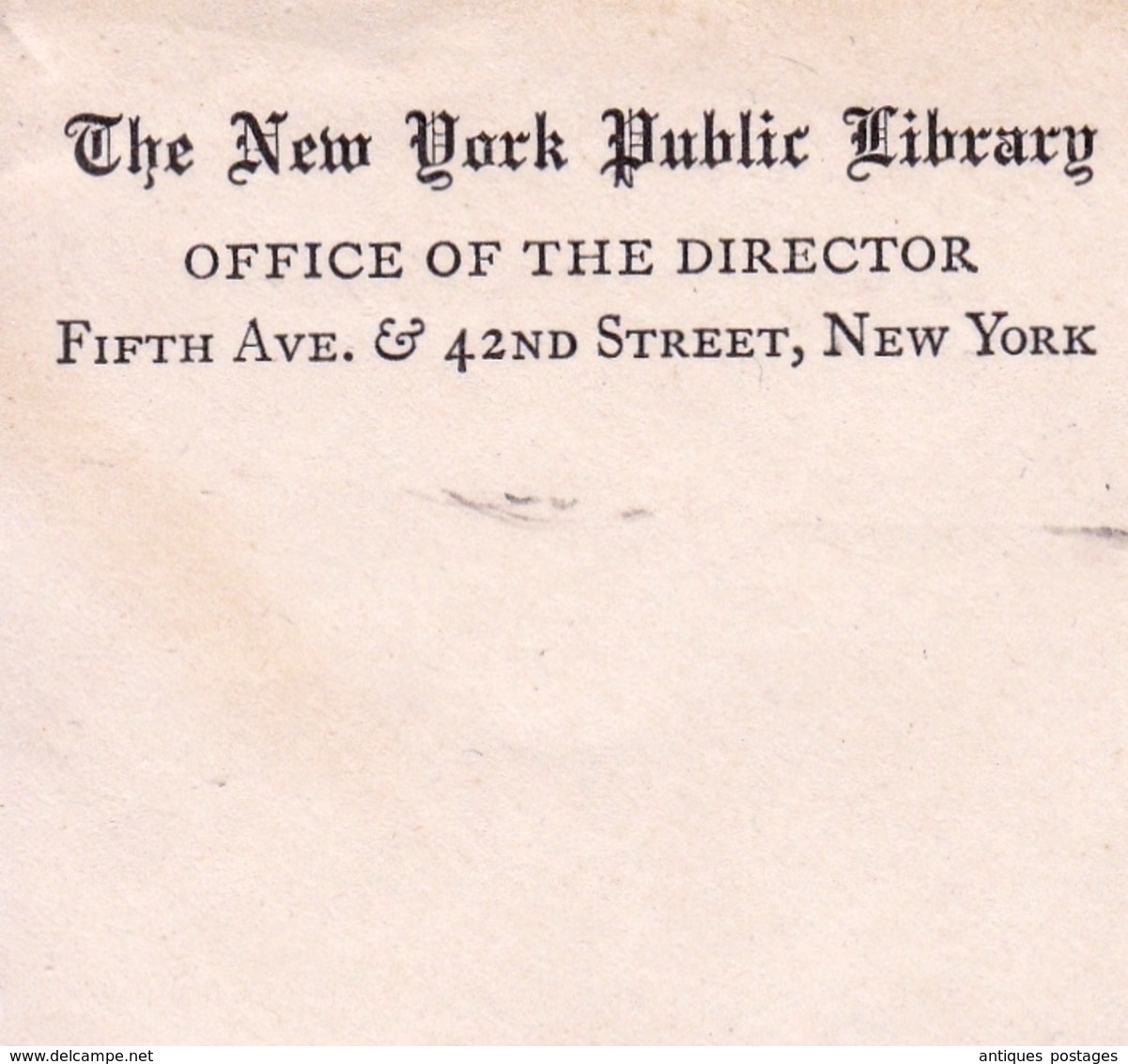 The New York Public Library 1937 USA Berne Suisse Switzerland Postal Stationery  5 Cents - 1921-40