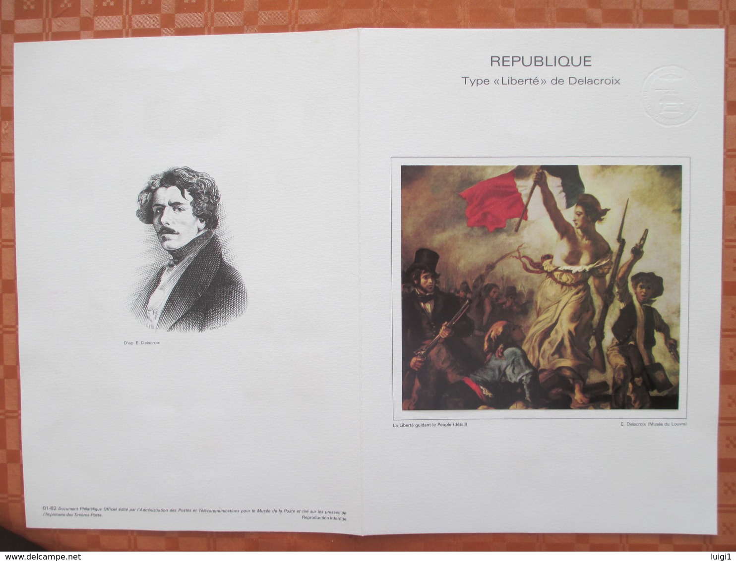 Document Philatélique Officiel 01-82. LIBERTE Y&T N° 2178 à 2190  - 1er Jour Du 04.01.1982. PARIS. - Documents De La Poste