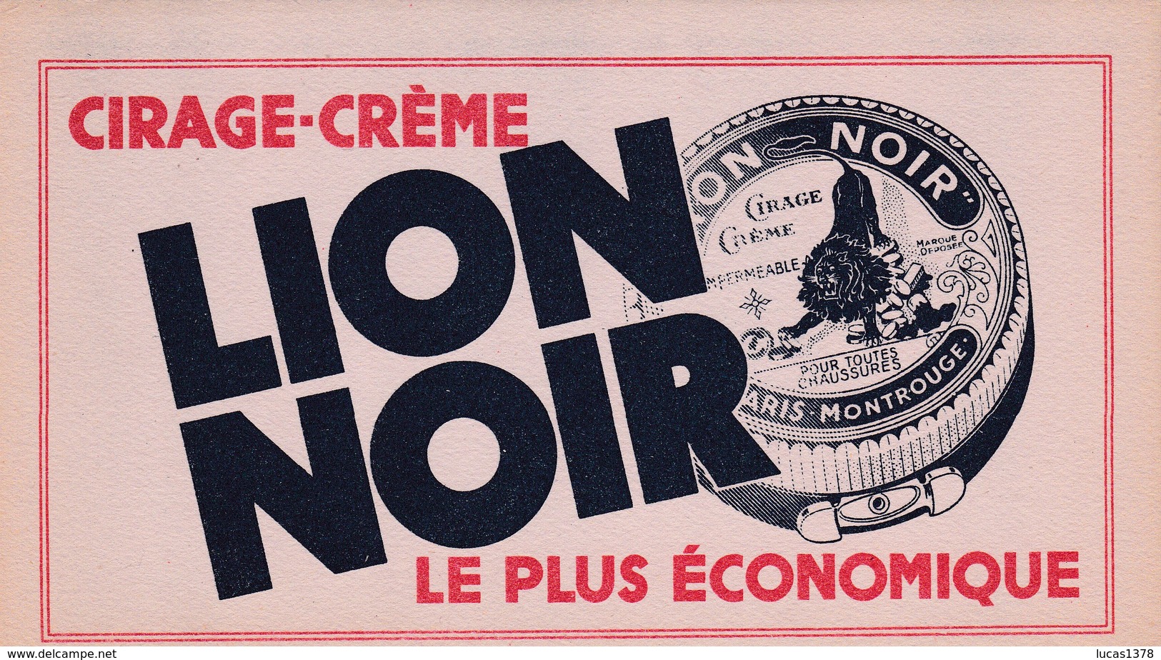 CIRAGE CREME LION NOIR - Produits Ménagers