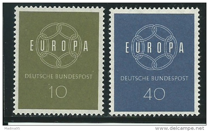 ALLEMAGNE-RFA: **, N° YT 193 Et 194,  TB - Unused Stamps