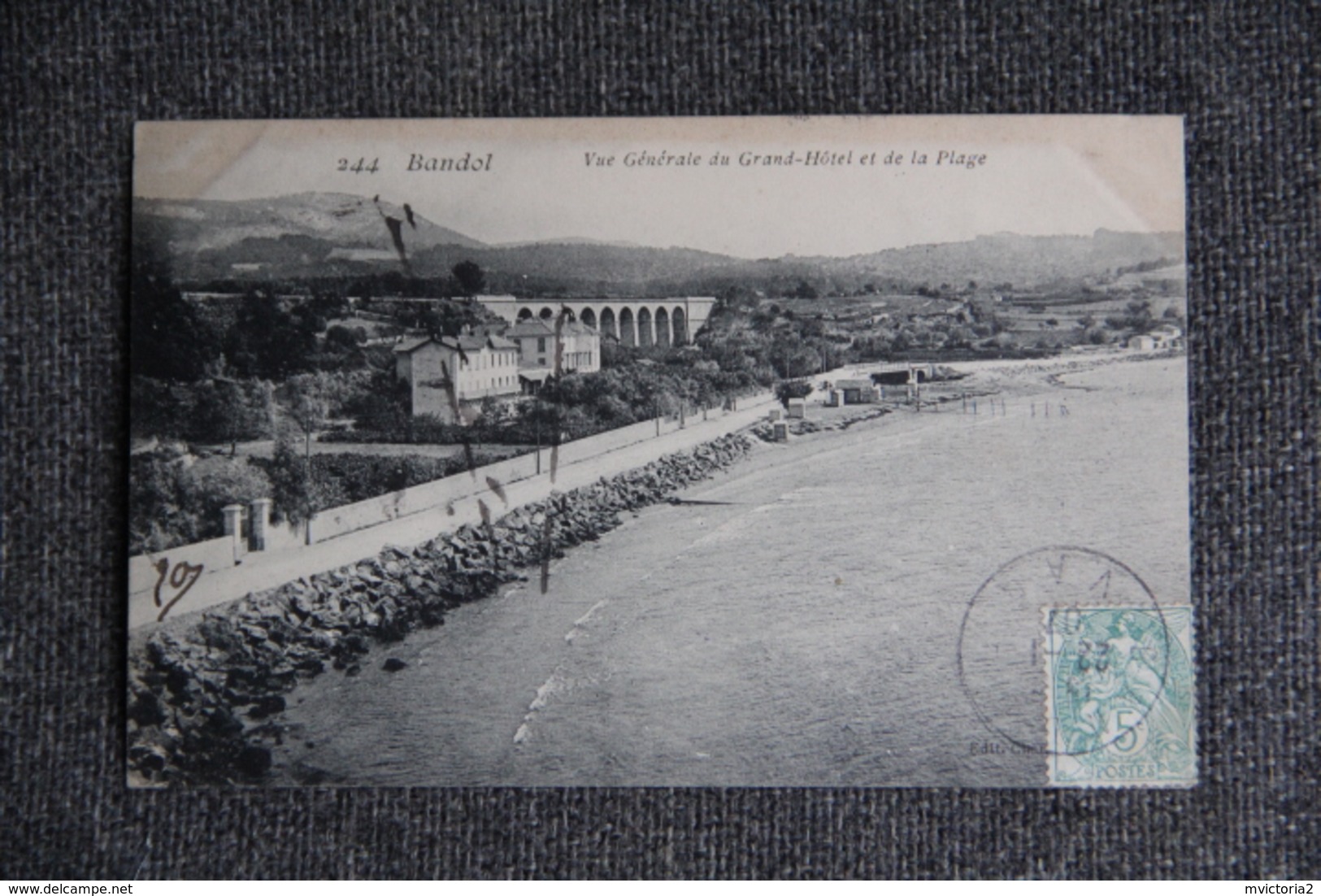 BANDOL - Vue Générale Du Grand Hotel Et De La Plage - Bandol