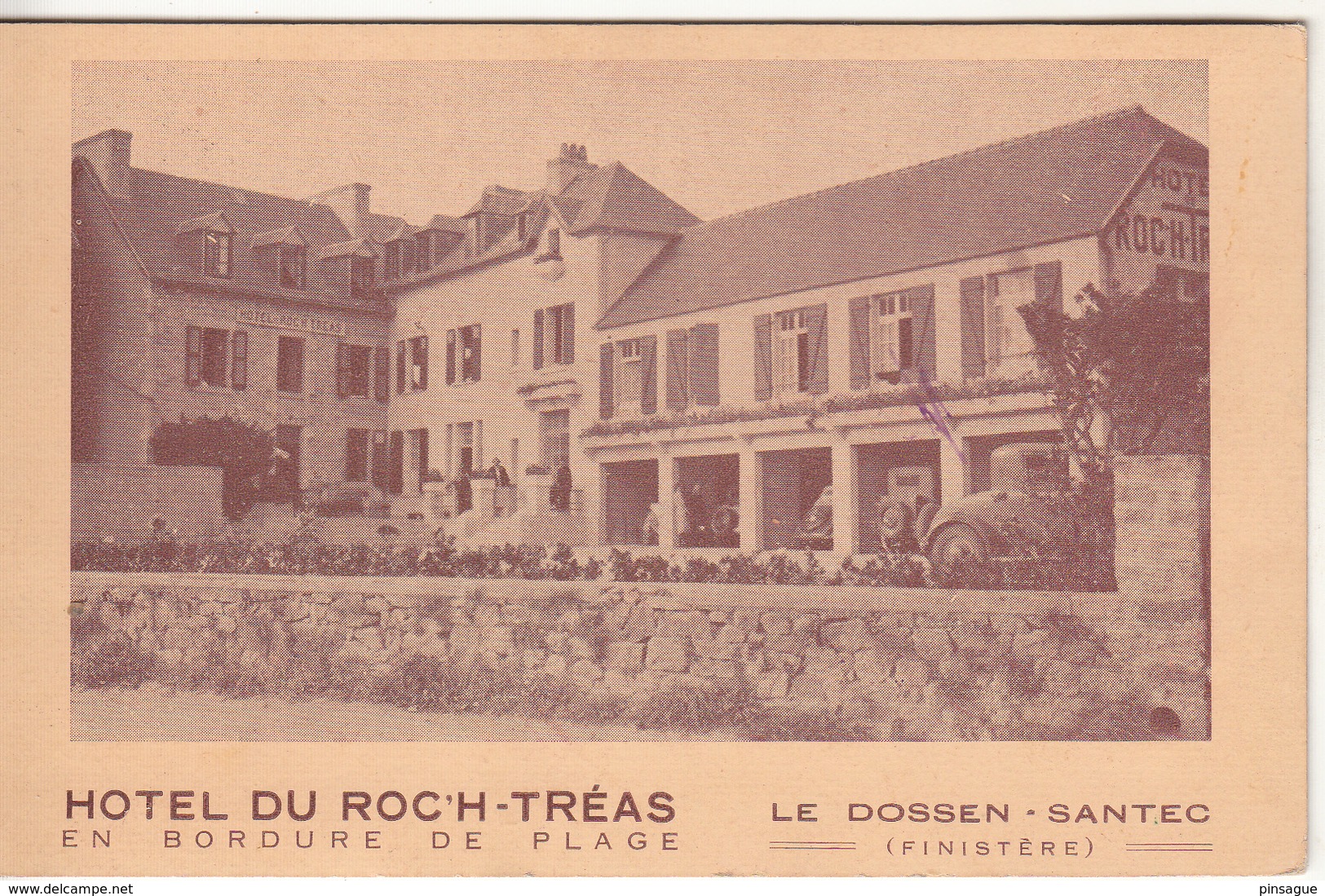 29 - LE DOSSEN - SANTEC    HOTEL DU ROC'H TREAS - Autres & Non Classés