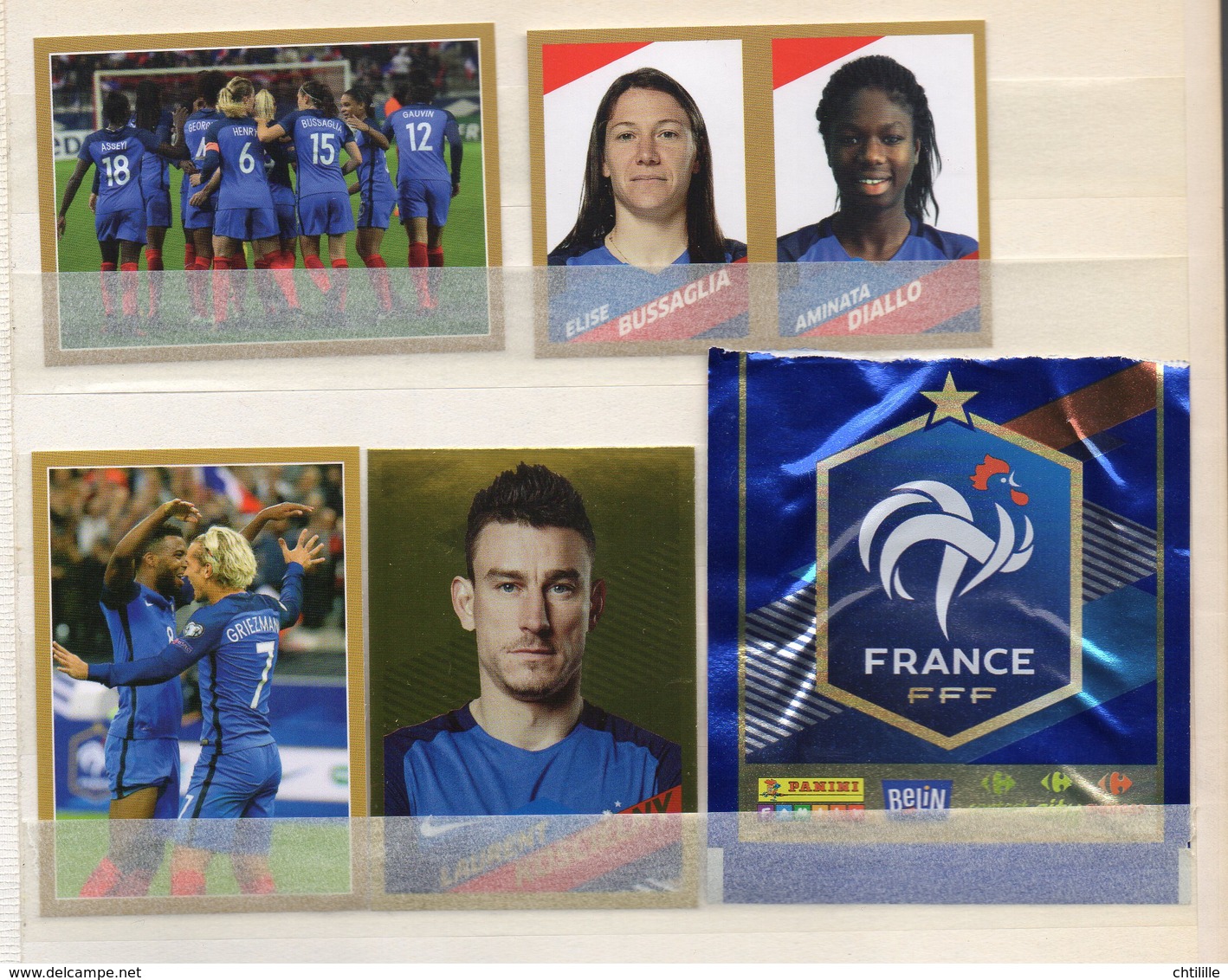 DT22D LOT 4 CARTE FOOT EURO PANINI FAMILY BELIN 2018 Carrefour FOOTBALL N°76A/71/42/16 - Edition Française