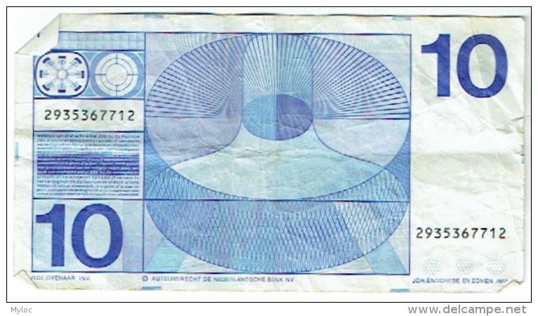 De Nederlansche Bank. Tien Gulden. 10 Gulden. 25 April 1968. - 10 Florín Holandés (gulden)