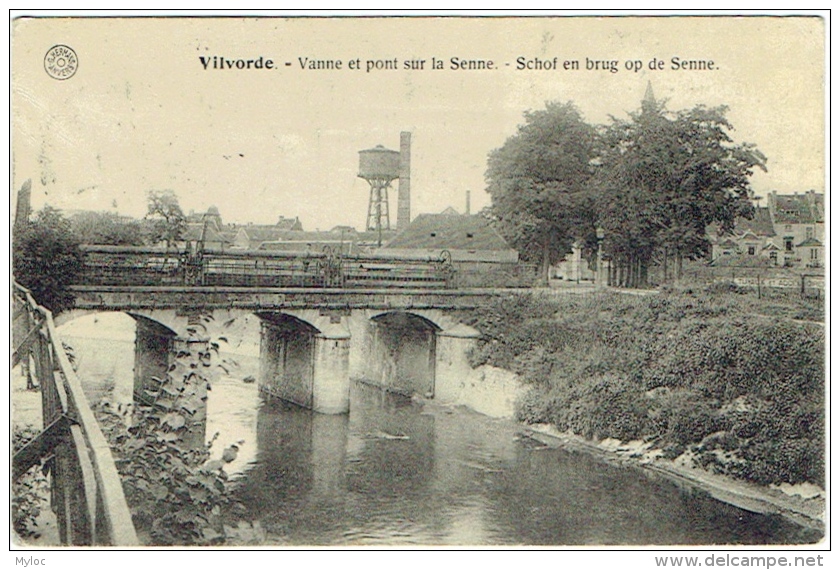 Vilvoorde/Vilvorde. Vanne Et Pont Sur La Senne. Schof En Brug Op De Senne. - Vilvoorde