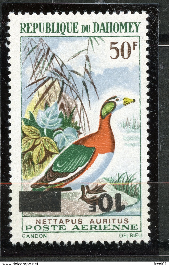 Dahomey, Yvert PA111c, Scott C107, Inverted Overprint MNH - Bénin – Dahomey (1960-...)