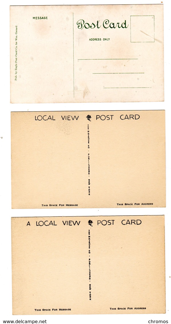 3 Anciennes Cartes Postales New York, Rockaway - Verzamelingen