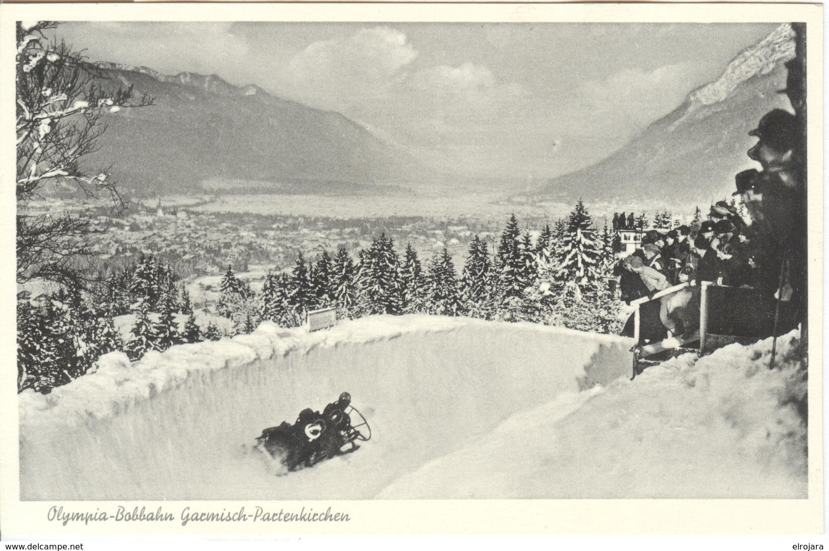 GERMANY Unused Olympic Postcard Hammer Nr,. H83 With Olympic Bobsleigh - Hiver 1936: Garmisch-Partenkirchen