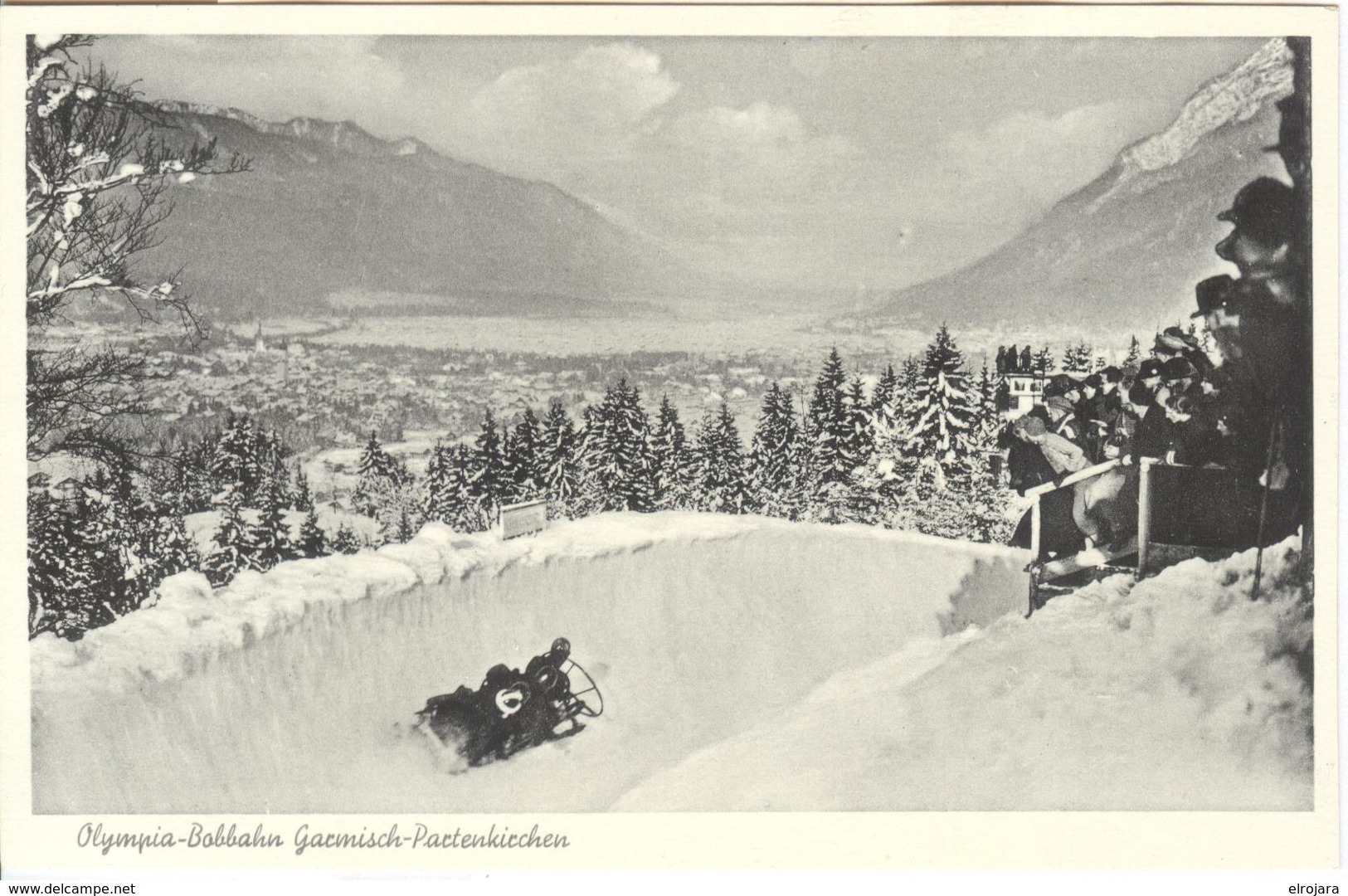 GERMANY Unused Olympic Postcard Hammer Nr,. H83 With Olympic Bobsleigh - Winter 1936: Garmisch-Partenkirchen