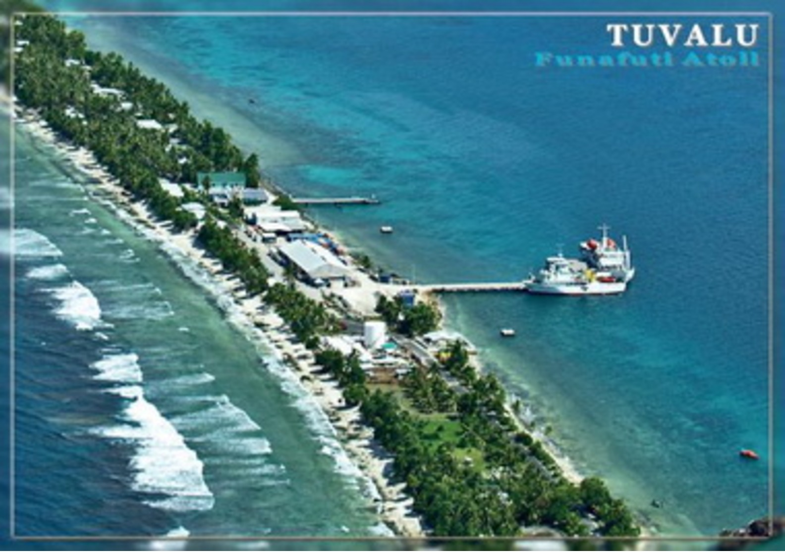 Lot 4 Postcards - Tuvalu Islands Funafuti Atoll Vaiaku South Pacific Ellice Islands - Tuvalu