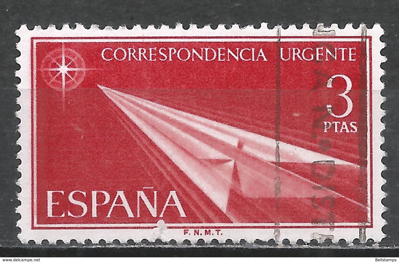 Spain 1965. Scott #E23 (U) ''Flight'' URGENTE  *Complete Issue* - Eilbriefmarken