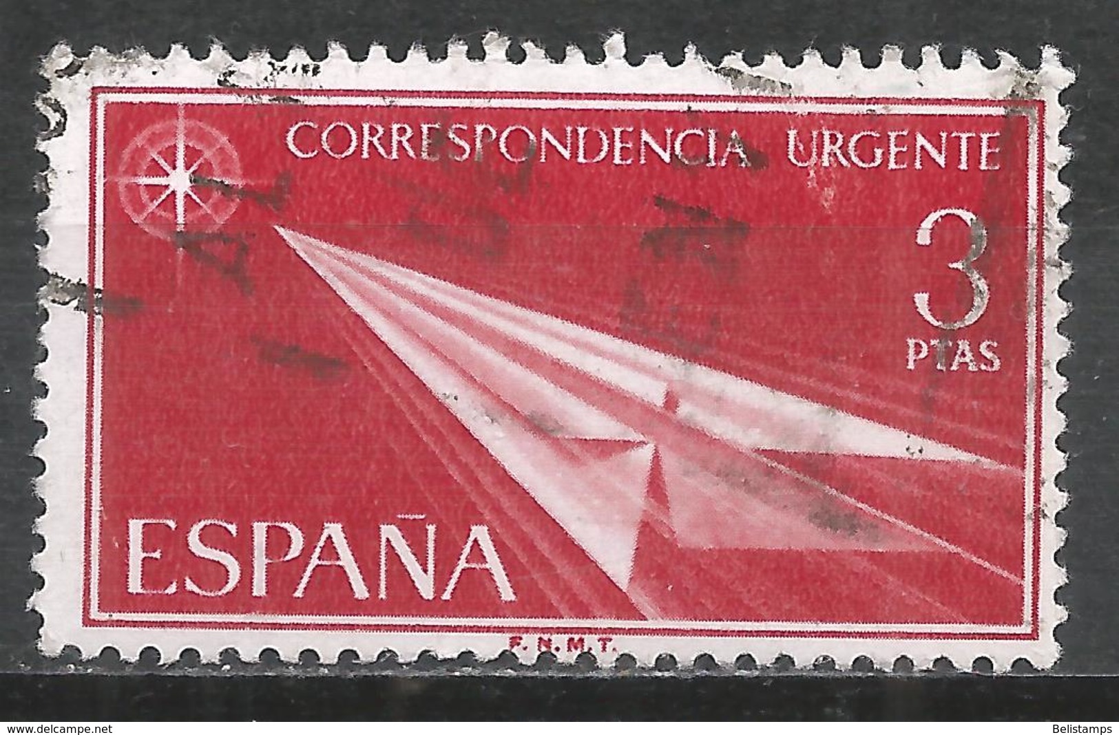 Spain 1965. Scott #E23 (U) ''Flight'' URGENTE  *Complete Issue* - Exprès