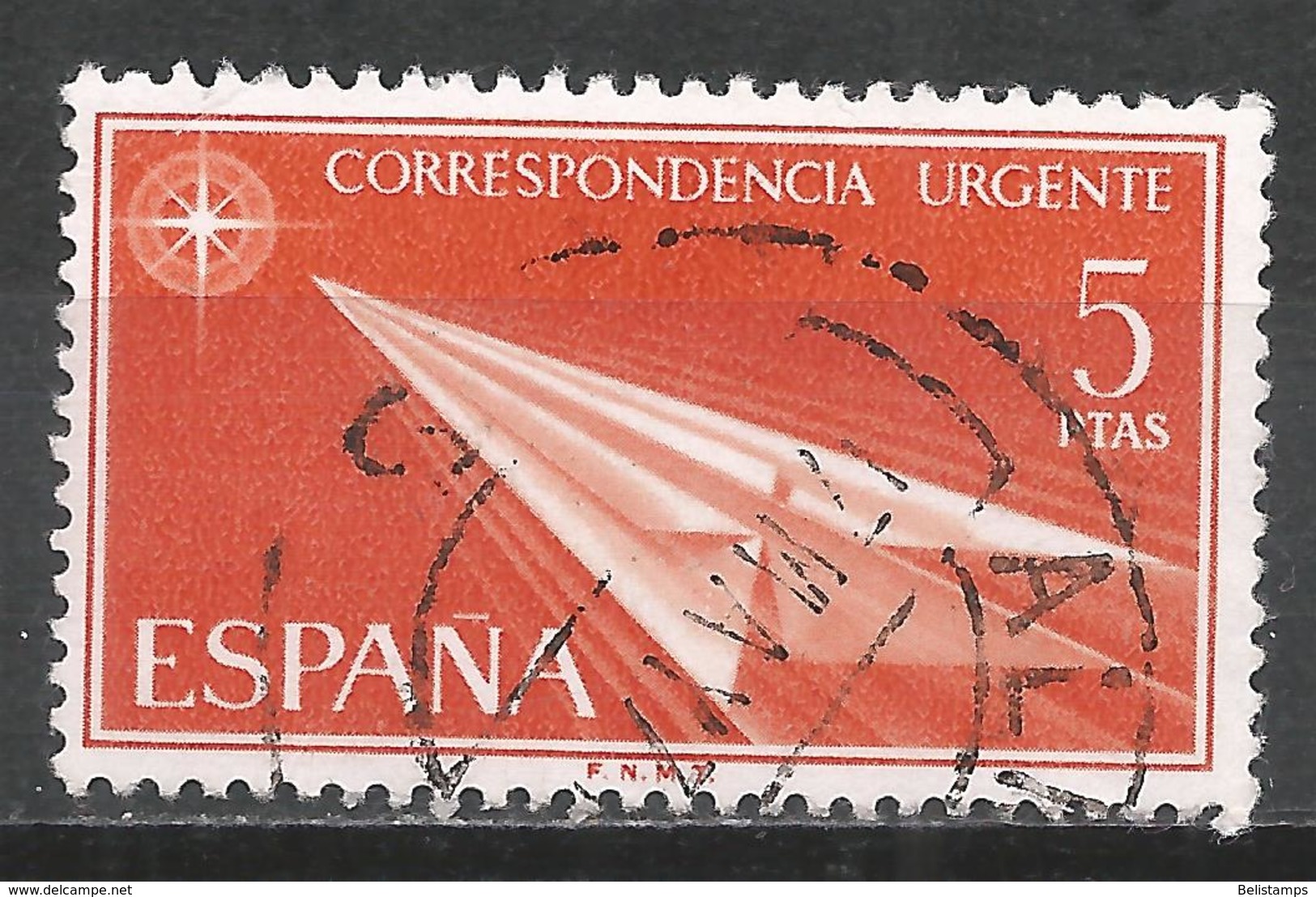 Spain 1965. Scott #E24 (U) ''Flight'' URGENTE - Special Delivery