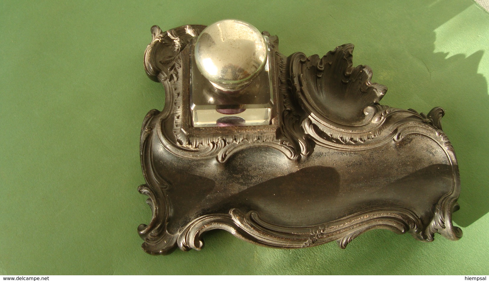 Encrier-en-bois-noirci-epoque-Napoleon-III - Inkwells