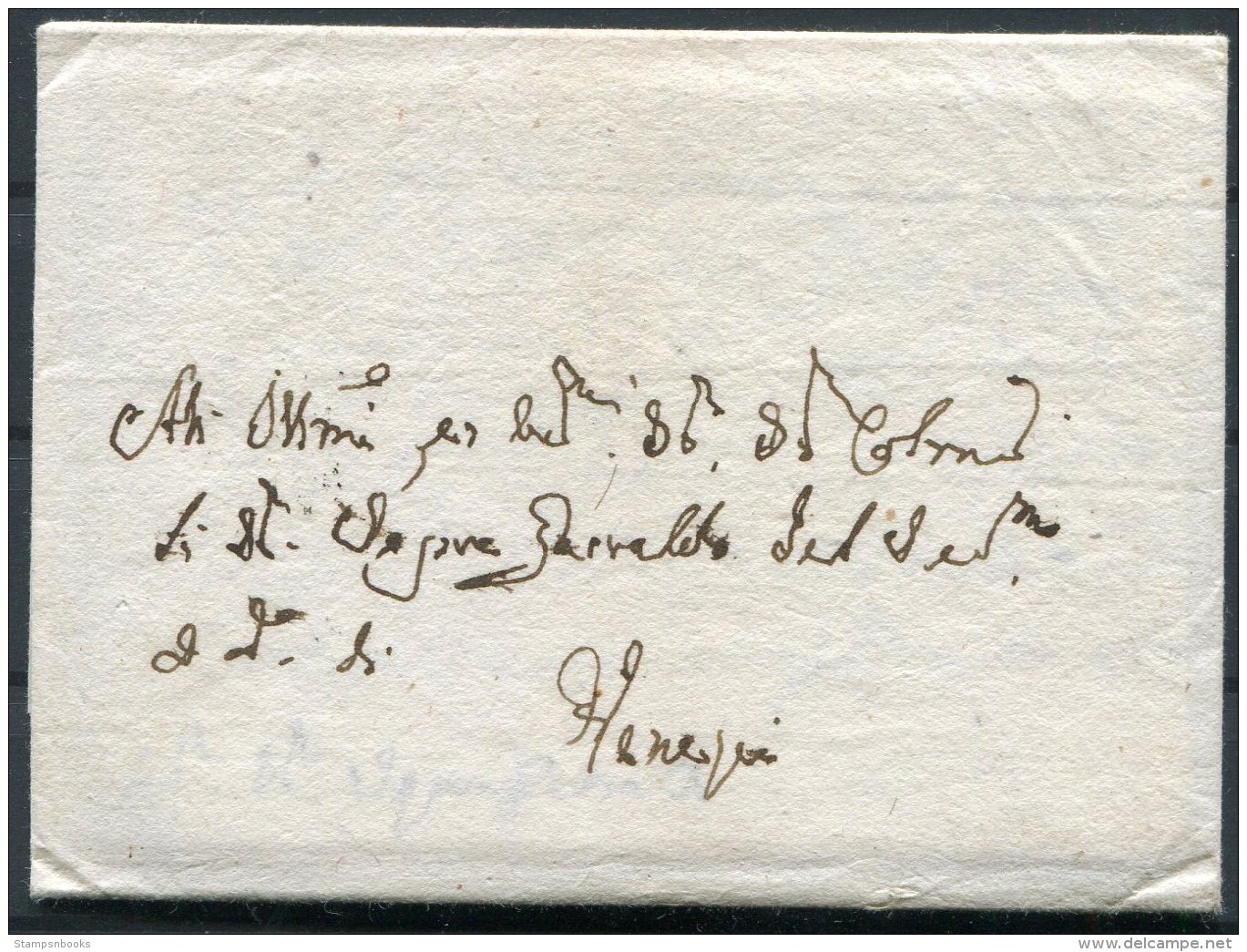 1791 Italy Wrapper With Seperate Letter Inside, Treviso - Venezia - 1. ...-1850 Prephilately