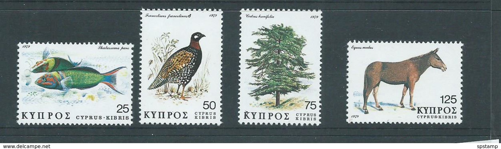 Cyprus 1979 Flora & Fauna Set 4 MNH - Unused Stamps
