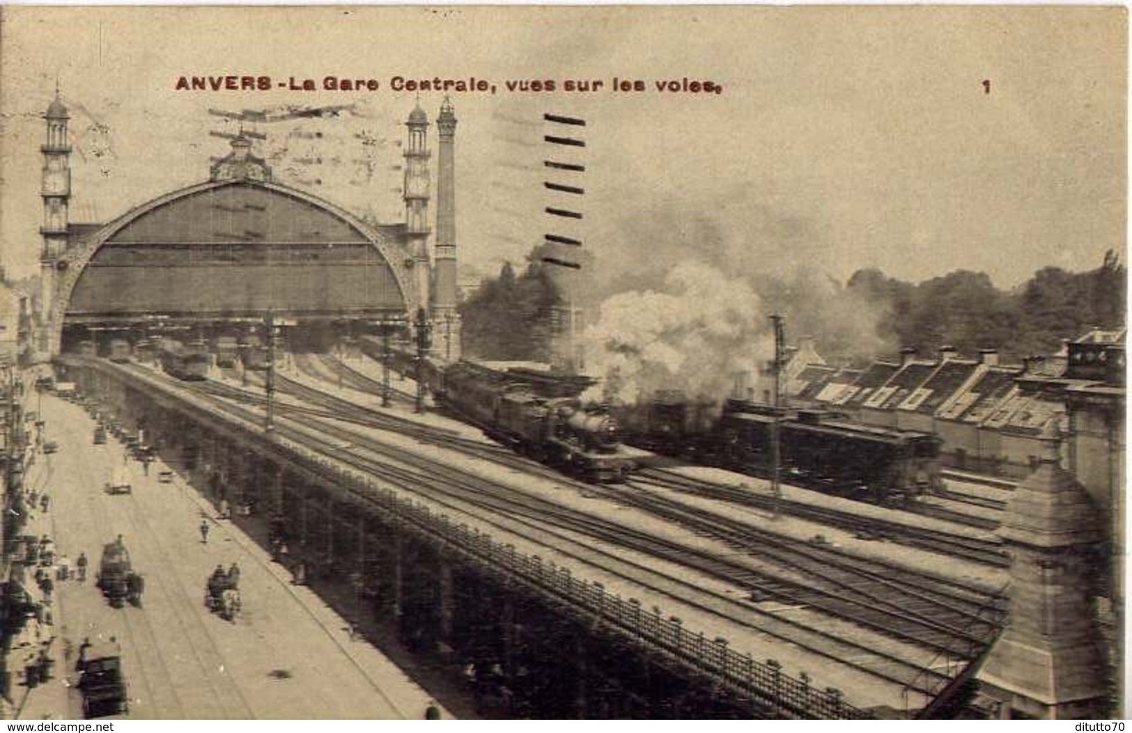 Anvers - La Gare Centrale - Vues Sur Les Voles - Formato Piccolo Viaggiata – Ad - Altri & Non Classificati