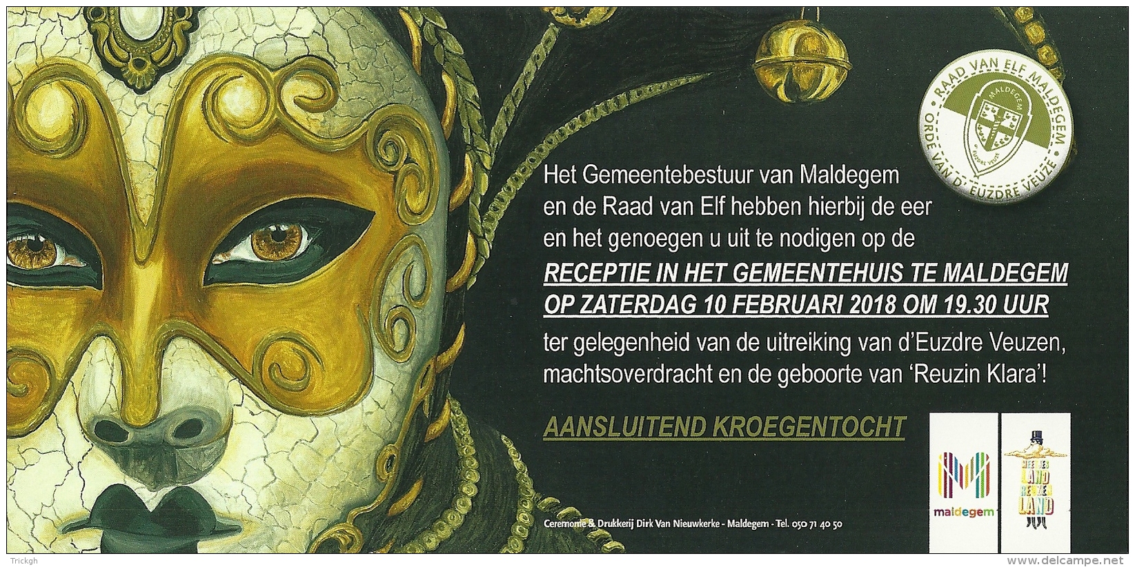 België Maldegem / Carnaval / Masque Masker MAsk - Fasching & Karneval