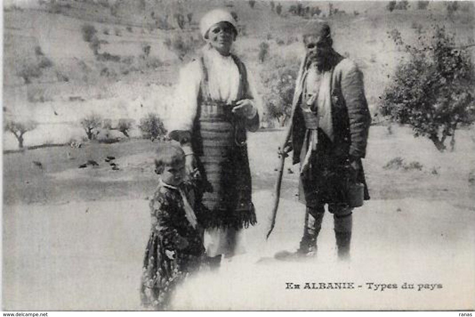 CPA Albanie Albania écrite  Types - Albanien