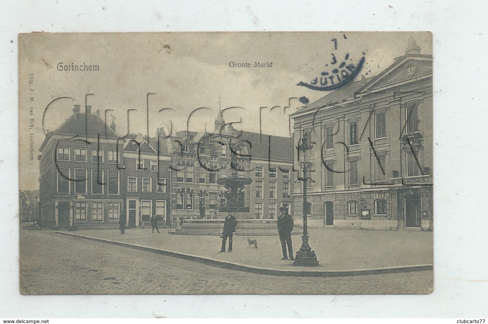 Gorinchem (Pays-Bas, Zuid-Holland) : Groote Markt En 1906 (animé) PF. - Gorinchem