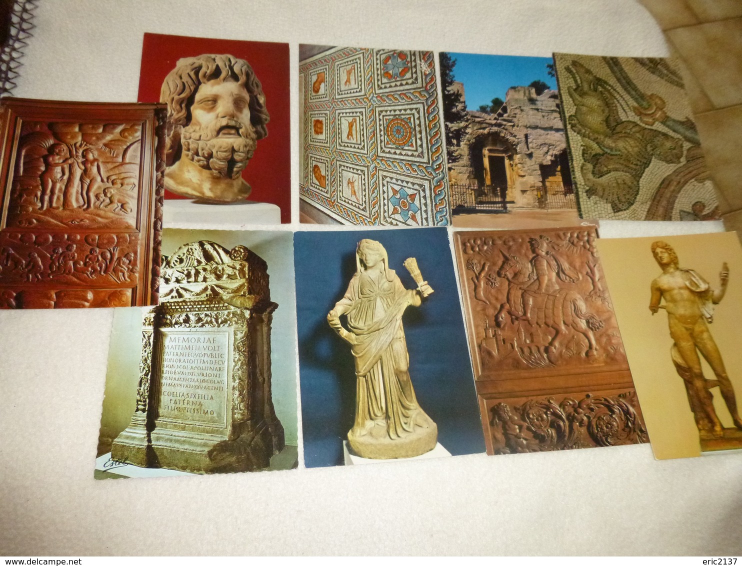 LOT DE 9 CARTES NIMES...MUSEE MAISON CARREE ..MUSEE DU VIEUX NIMES...TEMPLE DE DIANE ..ETC - 5 - 99 Cartes