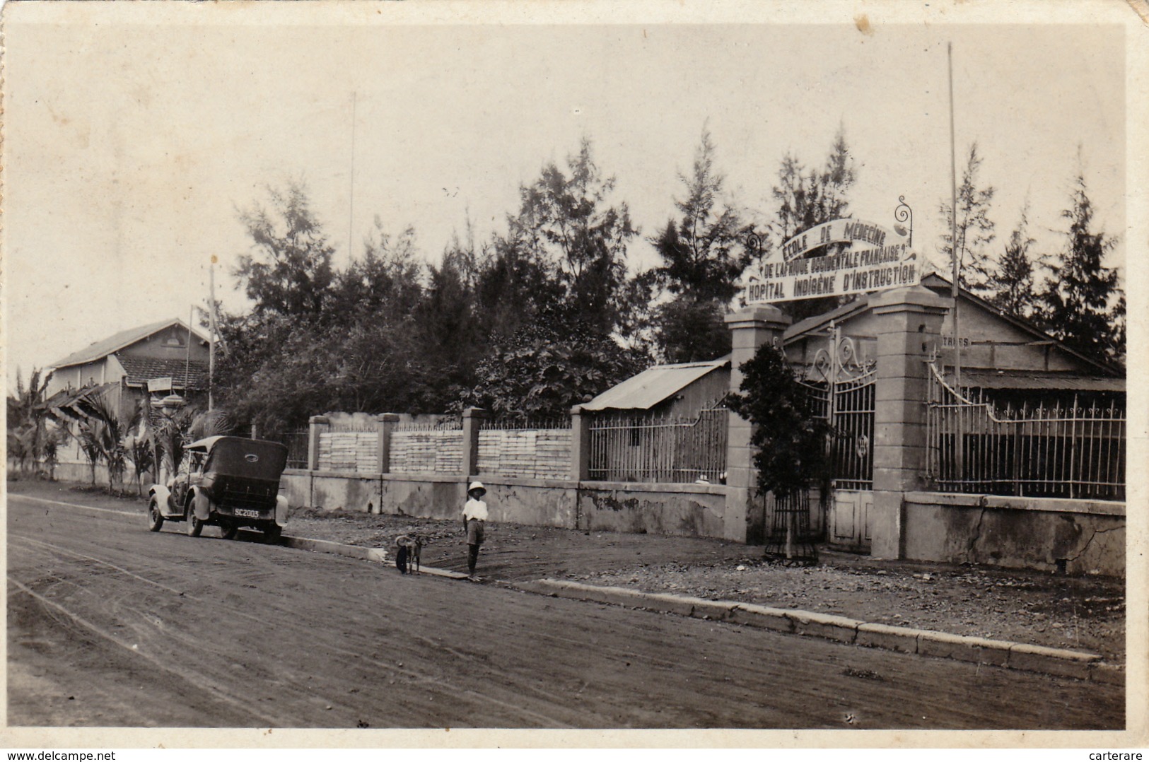 Afrique,1925,sénégal,DAKAR,école   De Médecine,de L'afrique Occidentale Française,hopitale Indigène D'instruction Rare - Sénégal