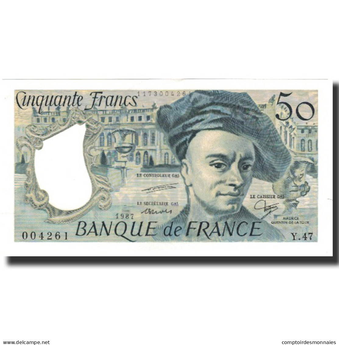 France, 50 Francs, 50 F 1976-1992 ''Quentin De La Tour'', 1987, NEUF - 50 F 1976-1992 ''quentin De La Tour''