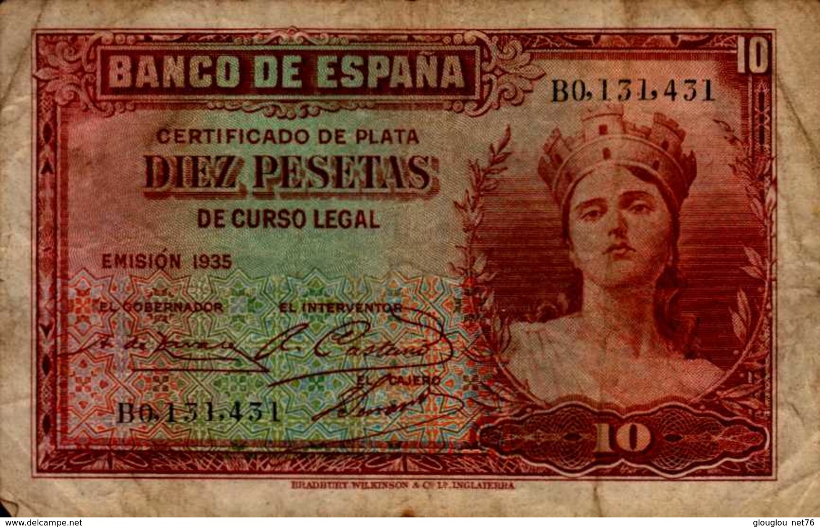 BILLET DE BANQUE ...ESPAGNE  10 PESETAS - 10 Pesetas