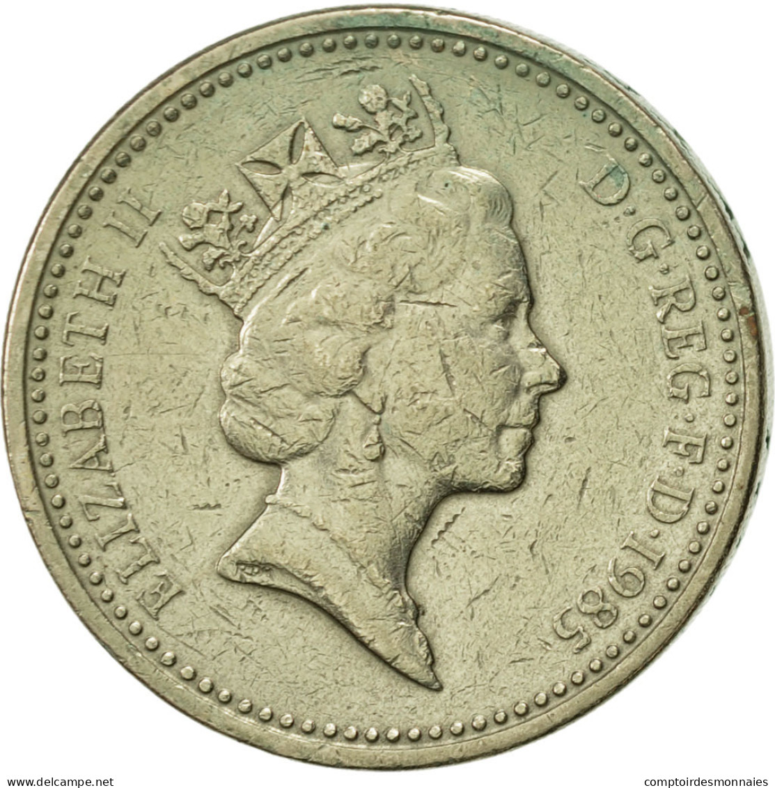 Monnaie, Grande-Bretagne, Elizabeth II, Pound, 1985, TTB, Nickel-brass, KM:941 - 1 Pound