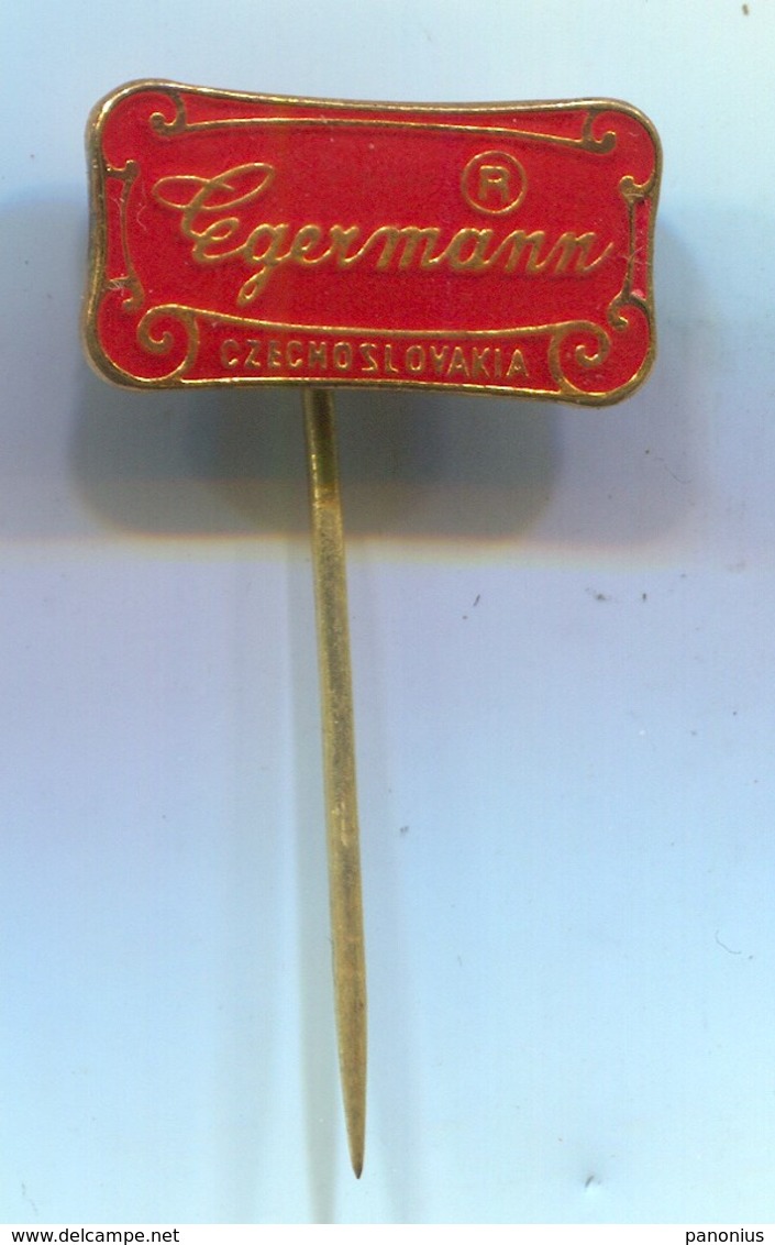 EGERMANN Manufacture - Art Glass, Vintage Pin, Badge, Abzeichen, Enamel - Markennamen