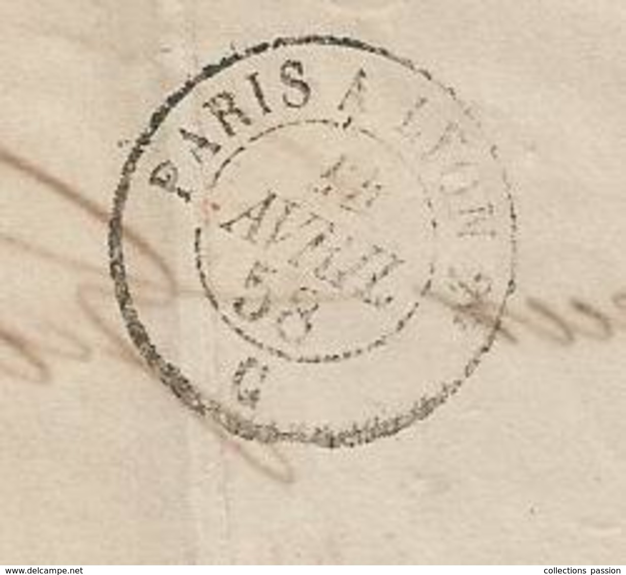 Lettre , 1858 , étoile , 2 Scans - 1849-1876: Période Classique