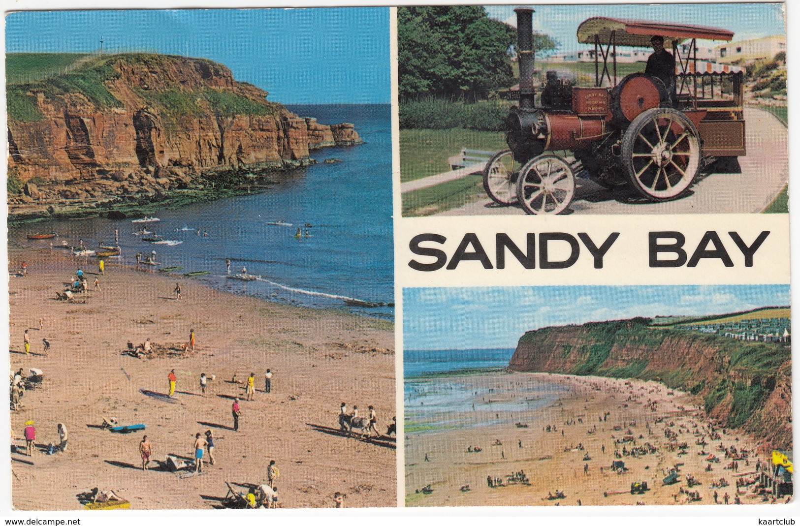 Sandy Bay: STEAM-TRACTOR ENGINE TRAIN - Exmouth, Devon  - (1973) - Passenger Cars