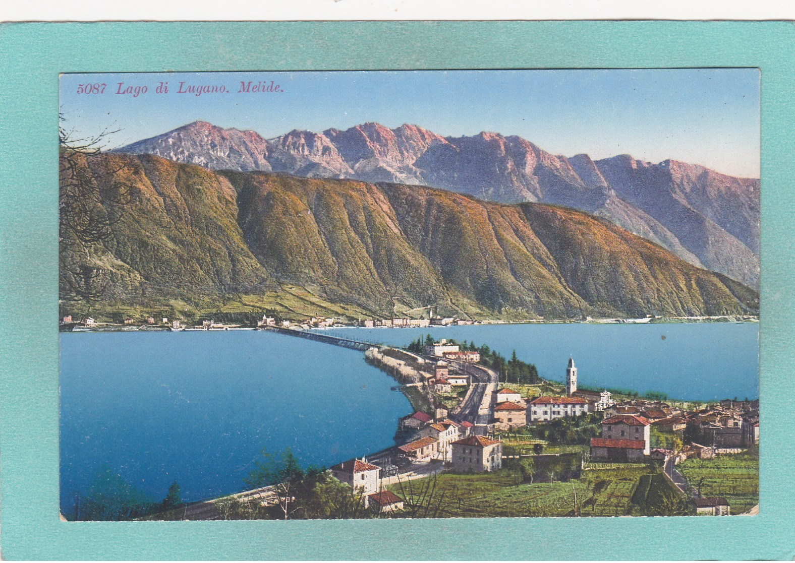 Old Small Postcard Of Melide,Lake Di Lugano Ticino, Switzerland ,R54. - Lugano