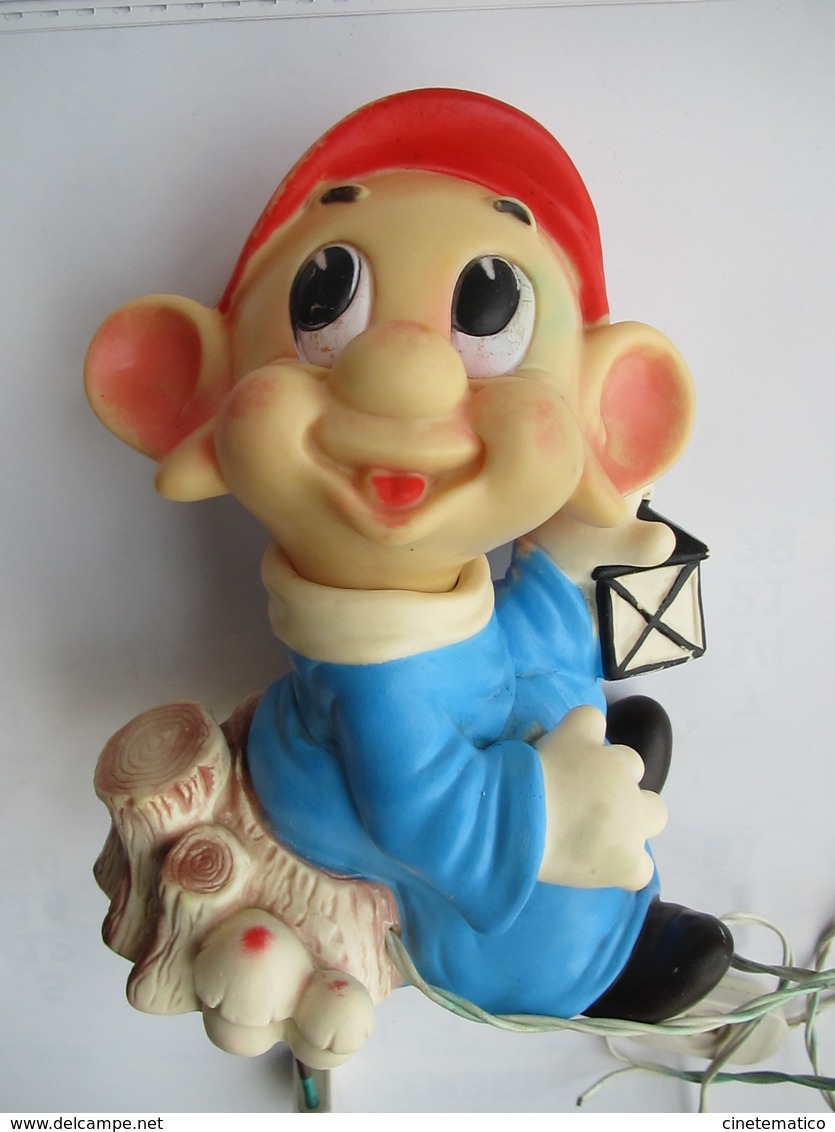 DISNEY - Abat Jour In Gomma NANO CUCCIOLO - Rubber Toy DWARF DOPEY - LEDRA LEDRAPLASTIC - Altri & Non Classificati