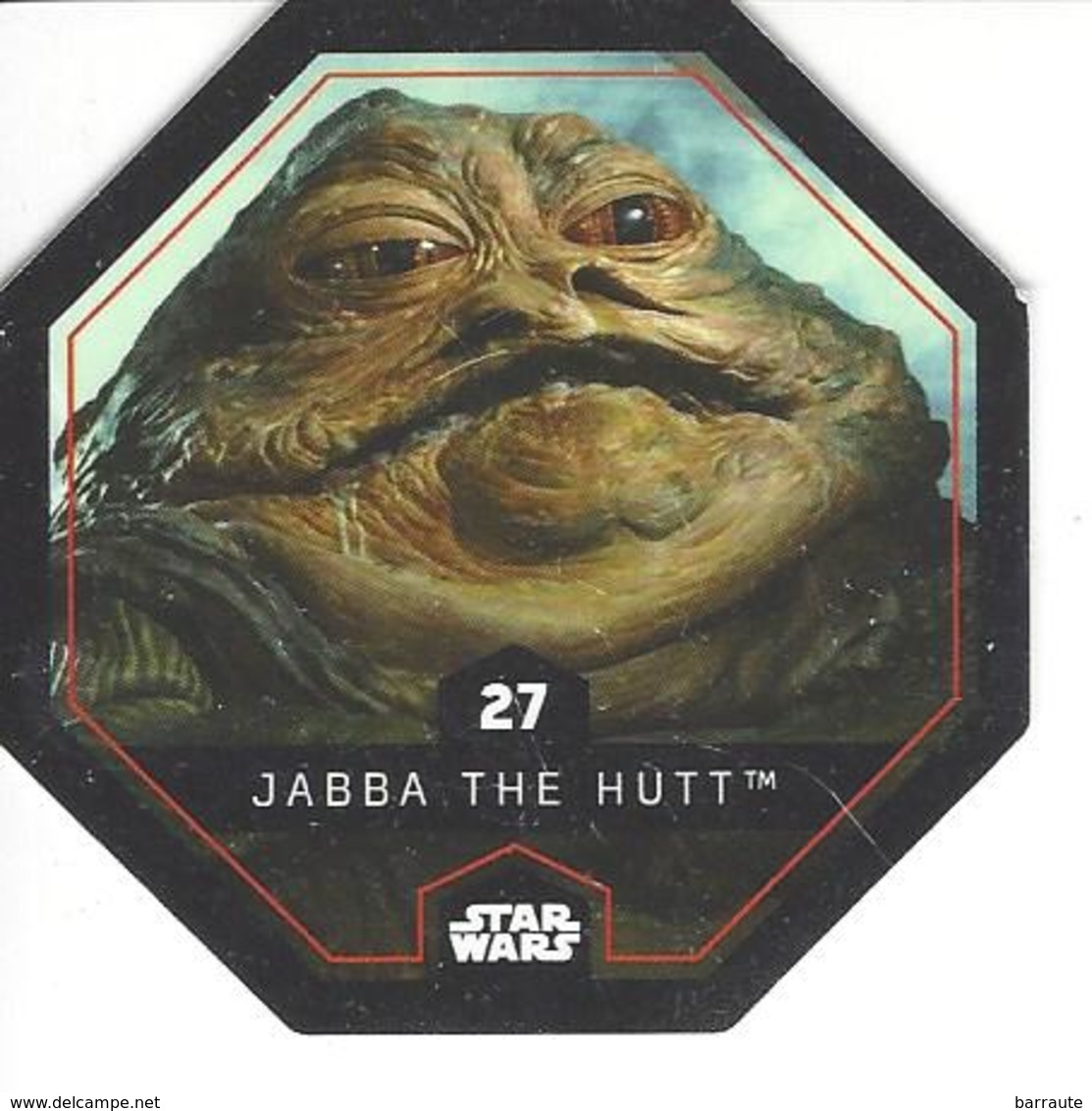 JETON LECLERC STAR WARS   N° 27 JABBA THE HUTT - Poder De La Fuerza