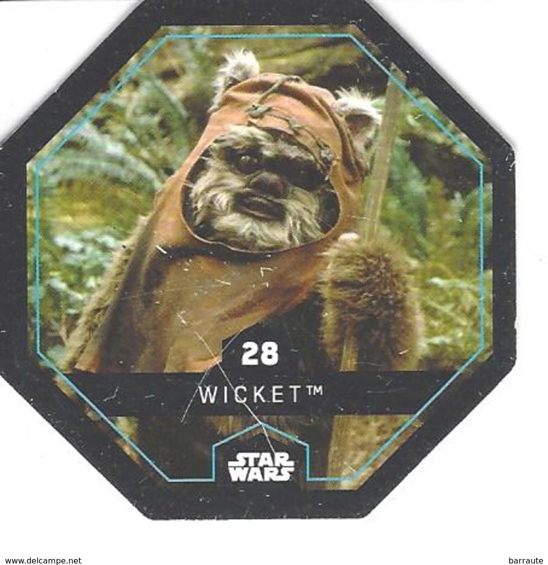 JETON LECLERC STAR WARS   N° 28 WICKET - Poder De La Fuerza