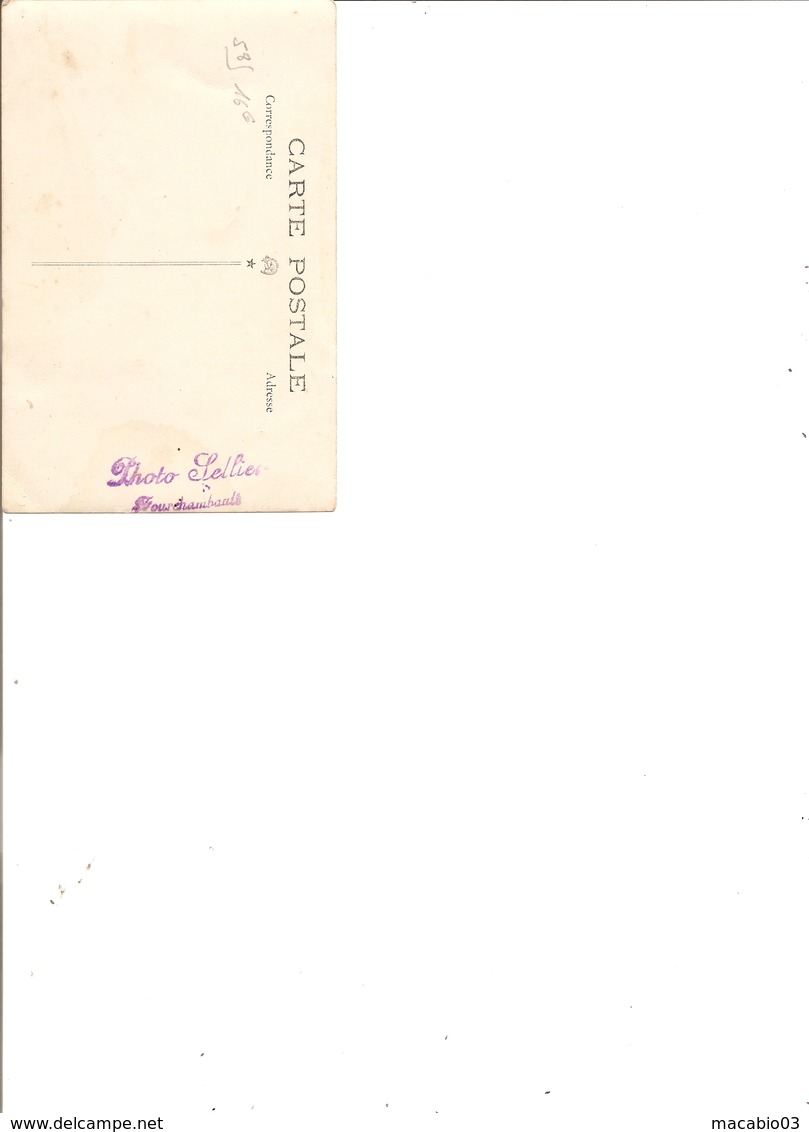 58 Niévre : Fourchambault  Carte  Photo De Conscrits 1933 Photo Sellier Réf 4175 - Other & Unclassified