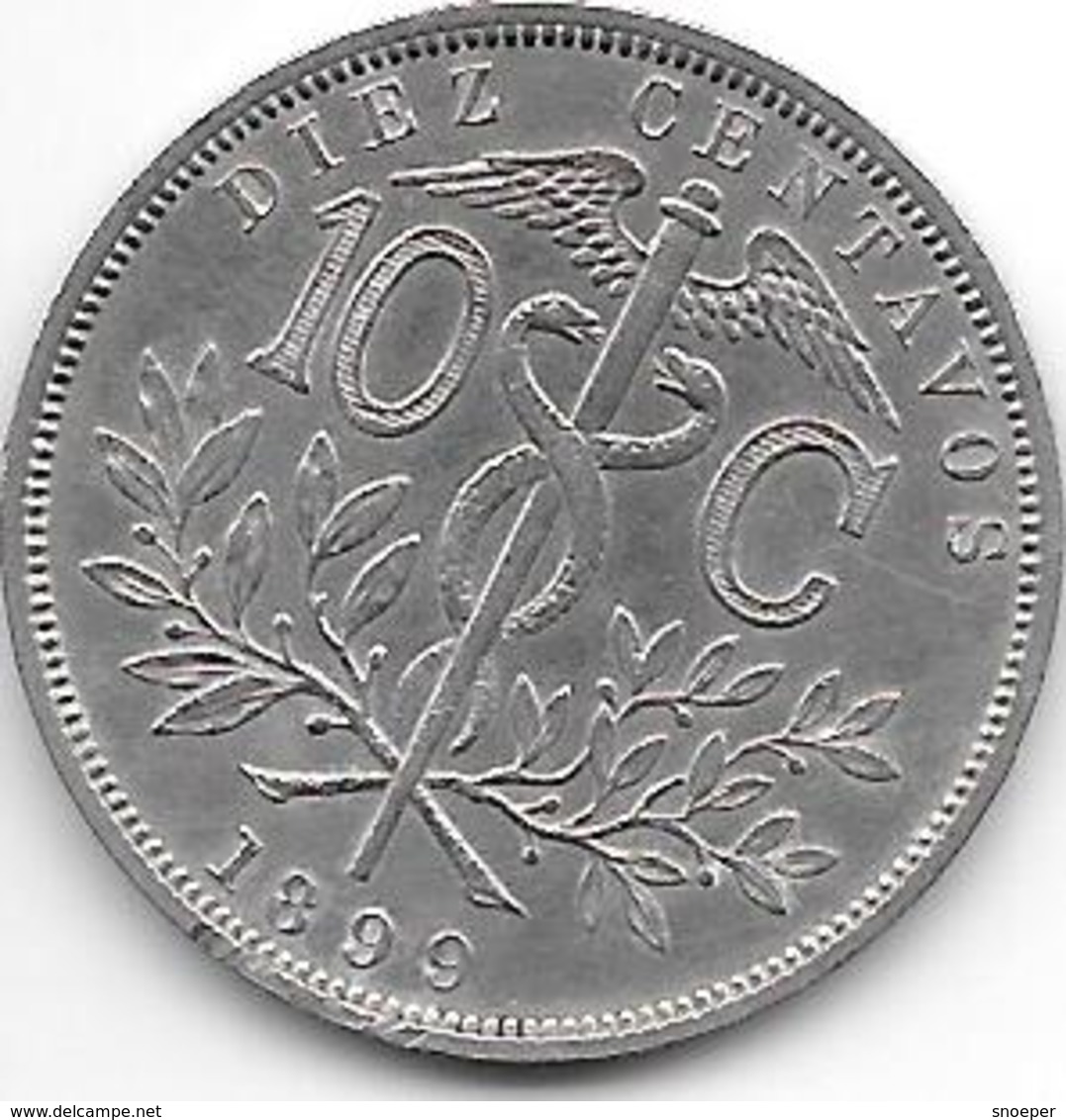 *Bolivia 10 Centavos 1899 Km174.1 - Bolivie