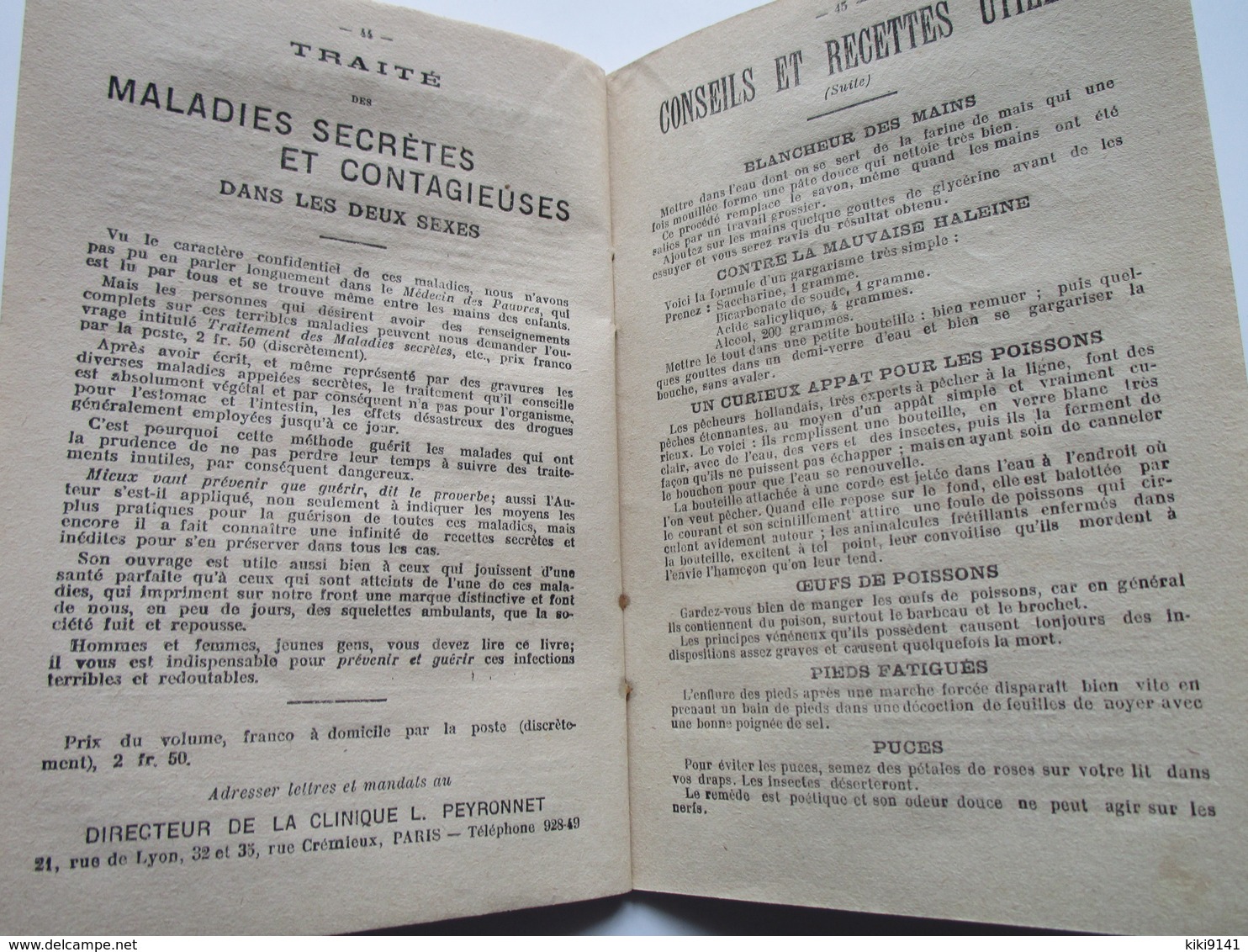 Almanach Du Médecin Des Pauvres - 1910 - Par Le Professeur L. PEYRONNET (64 Pages) - Formato Grande : 1901-20
