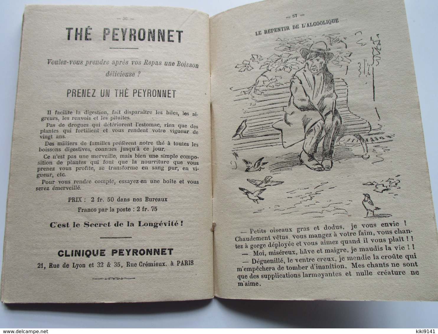 Almanach du Médecin des Pauvres - 1910 - Par le Professeur L. PEYRONNET (64 pages)