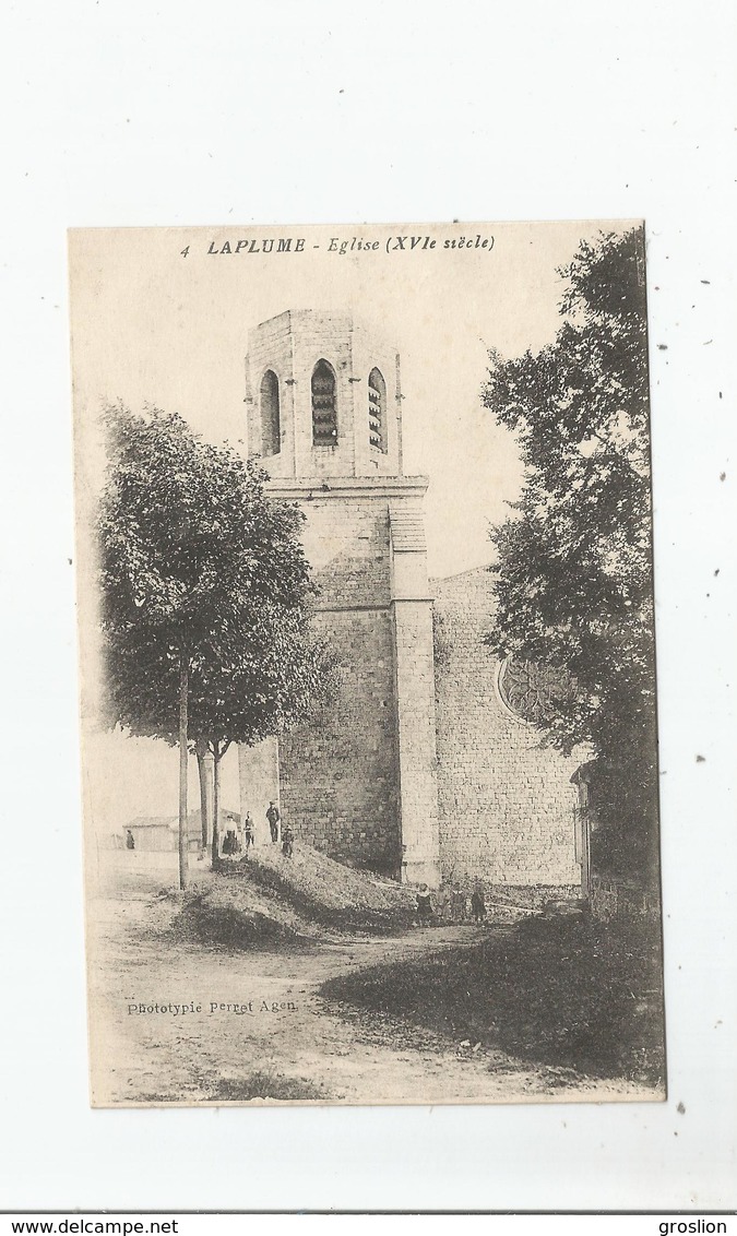 LAPLUME 4 (LOT ET GARONNE) EGLISE XVII E SIECLE - Autres & Non Classés