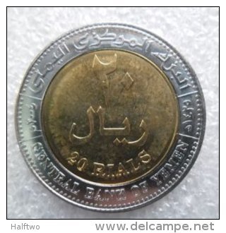 Yemen  (1993 - Date)   20 Rials   UNC   Bimetal - Yemen