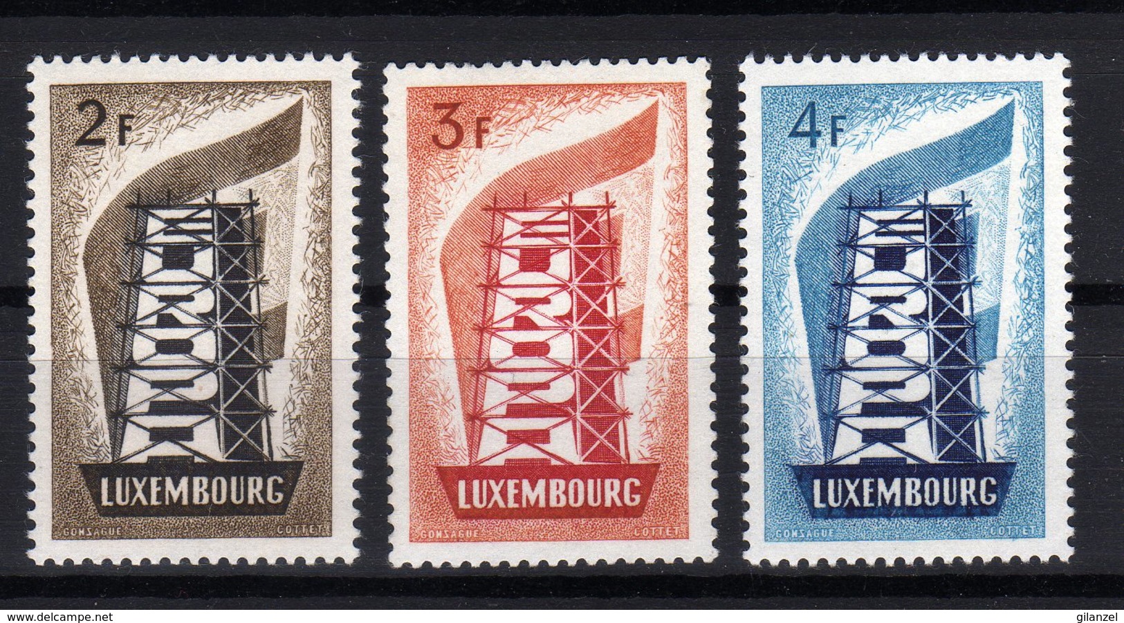 Luxembourg 1956 EUROPA Reconstructing Mint - 1956