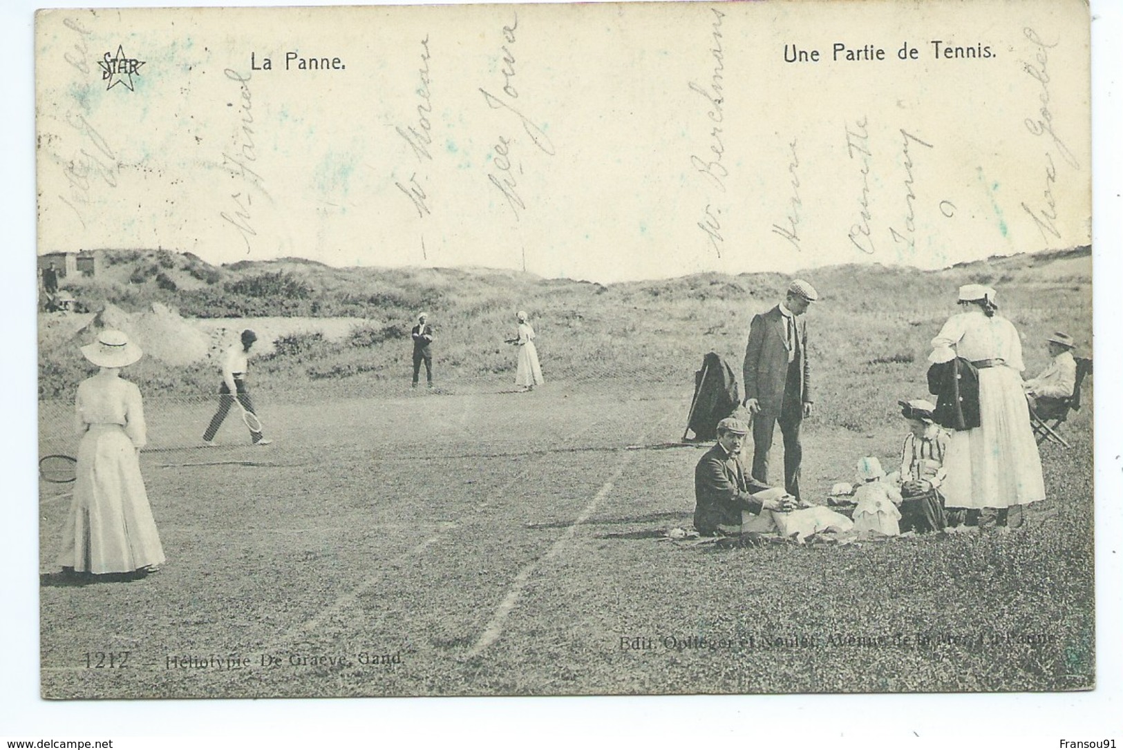 De Panne La Panne Partie De Tennis - De Panne