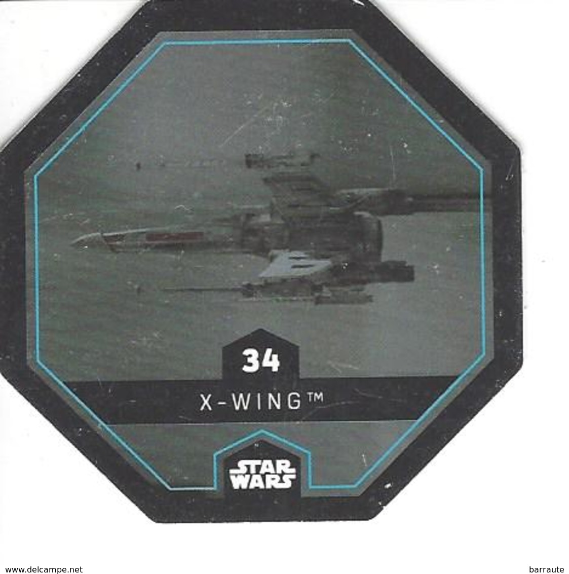 JETON LECLERC STAR WARS   N° 34  X - WING - Poder De La Fuerza