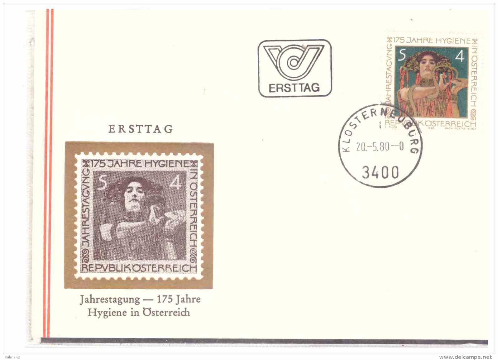 AU1313    -    KLOSTERNEUBURG  20.5.80    /      FDC    175 JAHRE HYGIENE IN OESTERREICH - Sonstige & Ohne Zuordnung