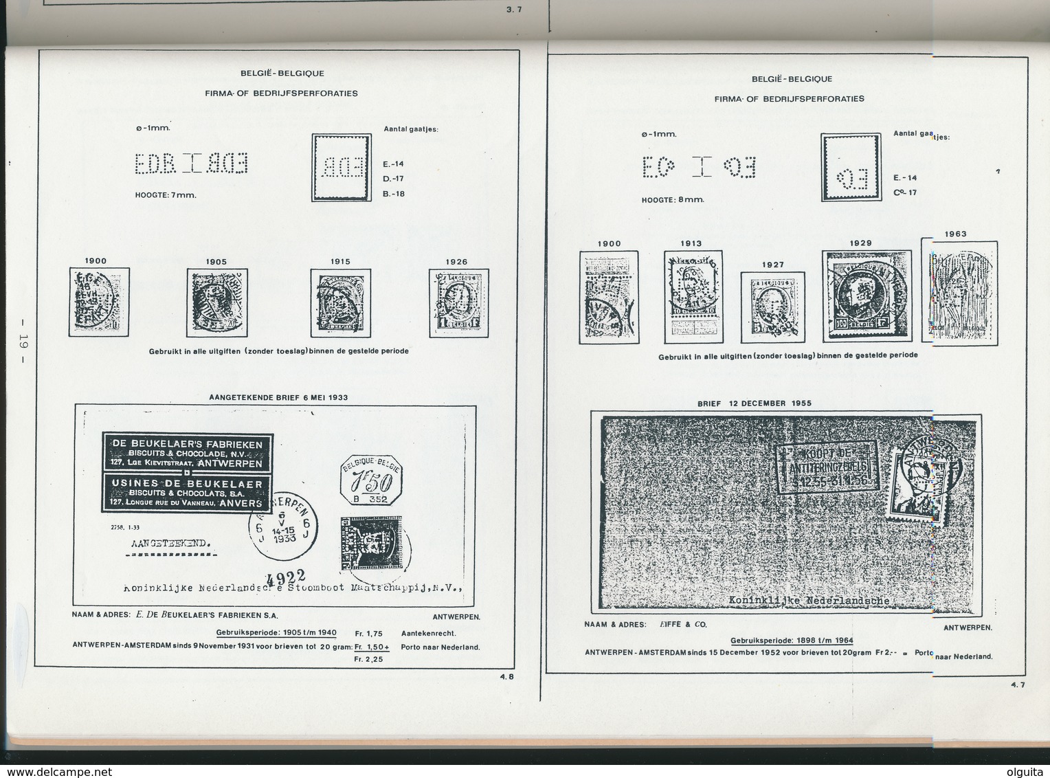 25/911 - BELGIQUE Magazine Studiekring Antwerpen 174/1988 - Firma/Bedrijfsperforaties , Door Léon Janssen , 24 Blz - Nederlands (vanaf 1941)