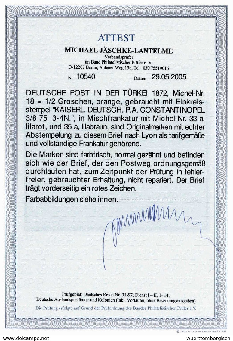 Beleg ½ Gr., Zwei Exemplare Mit 10 Pfge. Lilarot Und 25 Pfge. Lilabraun, Beispielhaft Frische Kabinettstücke, Dekorativ  - Altri & Non Classificati