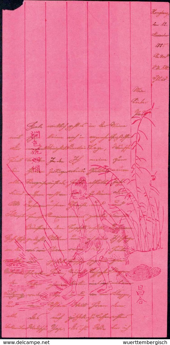 Beleg BERLIN C.1 29/12 85, Klar Auf Hofpostamts-Inhaltsbrief In Form Eines Bedruckten Chinesischen Faltumschlags 10 Pfg. - Other & Unclassified