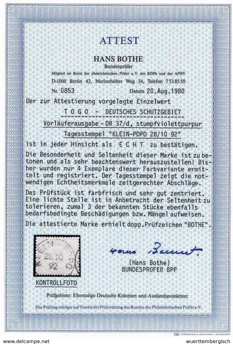 Gest. 2 Mk., Hervorragend Farbfrisches Exemplar In Perfekter Zähnung (rs. Kl. Aufrauhung), Klar Und Gerade Aufges. Stemp - Andere & Zonder Classificatie